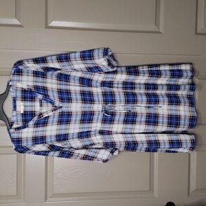 Skies are Blue plaid long sleeve dress size extra large